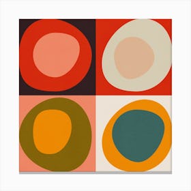 Bauhaus Modern Bold 2 Square Canvas Print