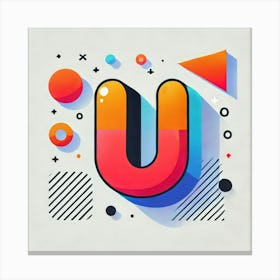 Letter U Canvas Print