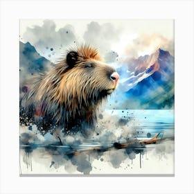 Wild Animal Illustration 186 Canvas Print