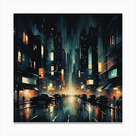 Night City 3 Canvas Print