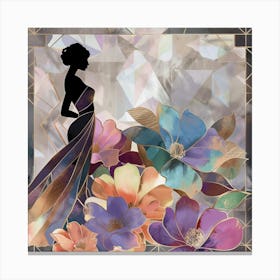 Woman In A Dress 10 Canvas Print