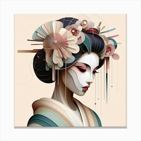 Japan Geisha Visual 82 Canvas Print