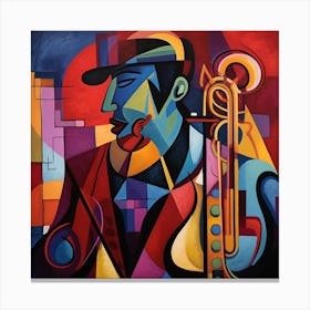 Saxophone Player 28 Canvas Print