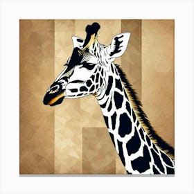 Giraffe head Canvas Print