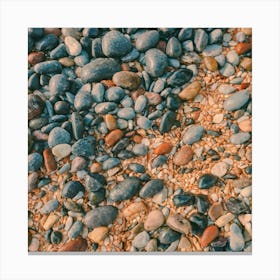 Pebbles On The Beach Canvas Print