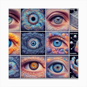 Psychedelic Eyes Canvas Print