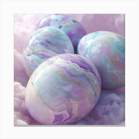 Marbled Easter Eggs Canvas Print