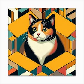 Cat In A Box 1 Canvas Print