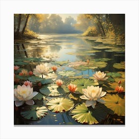 Water Lilies 10 Canvas Print