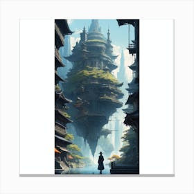 Asian City Canvas Print