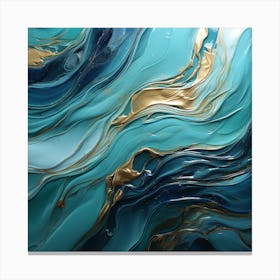 MarbleBlue2 Canvas Print