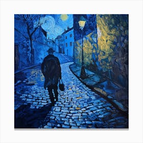 Van Gogh Style. Night Watchman at Arles Series 4 Canvas Print