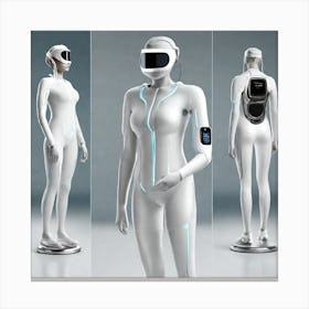 Futuristic Mannequins Canvas Print