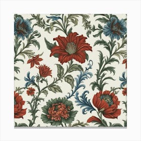 Floral Wallpaper 5 Canvas Print