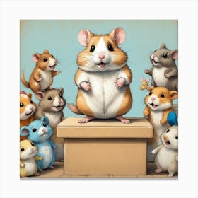 Hamsters 4 Canvas Print