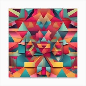 Abstract Geometric Pattern 3 Canvas Print