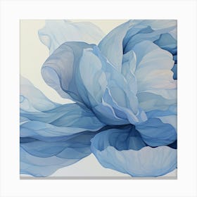 Blue Peony Canvas Print