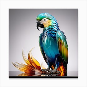 Glass Parrot Canvas Print