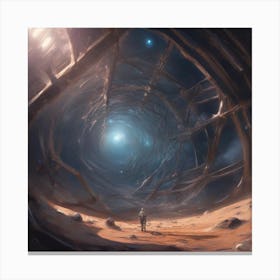 Gravity web Canvas Print