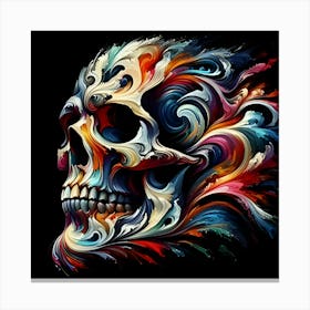 Colorful Skull Canvas Print