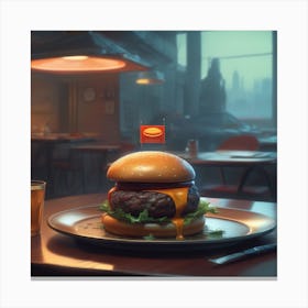 Burger 51 Canvas Print