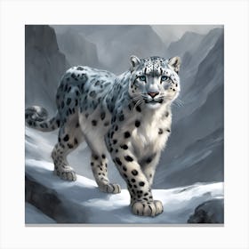 Snow Leopard Canvas Print