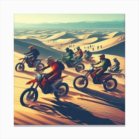 Day At The Dunes (sand dunes, motorcross, motorcycle) Canvas Print