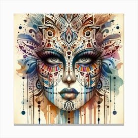 Woman'S Face 5 Canvas Print