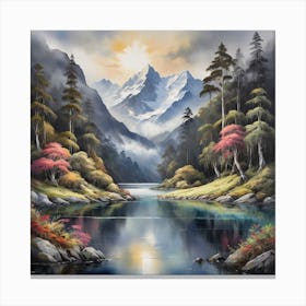 Mountain Lake Canvas Print