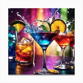 Colorful Drinks 4 Canvas Print