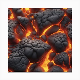 Lava texture 27 Canvas Print