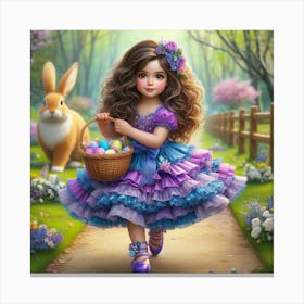 Easter Girl 14 Canvas Print