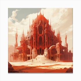 Red Castle Canvas Print