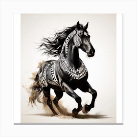 Tribal Horse 1 Canvas Print
