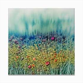 Painted Foliage Canvas Print