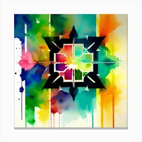 Rainbow Star 1 Canvas Print