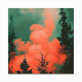 Smoke In The Forest Canvas Print