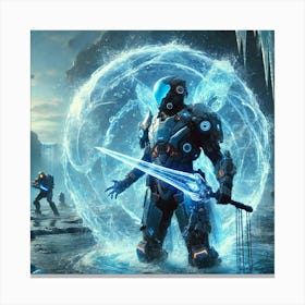 Aquatic Shield Canvas Print