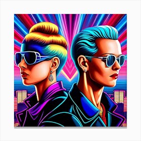 80'S Fashion Canvas Print