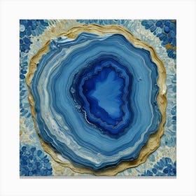 Blue Agate 2 Canvas Print