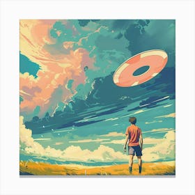 Life Frisbee Canvas Print