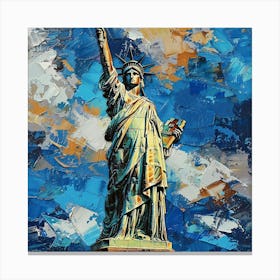 A Statue Of Liberty In New York Oil Painting Ill 1719923287 3 Canvas Print