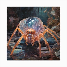 A Crystal Spider Canvas Print