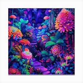 Psychedelic Forest 4 Canvas Print