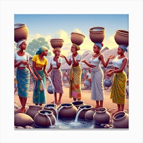 Yoruba women Canvas Print