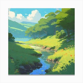 Landscape Painting 8 Canvas Print