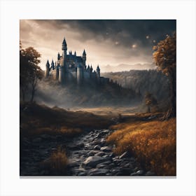 Castle In The Forest 3 Canvas Print