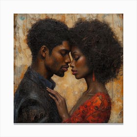Echantedeasel 93450 African American Black Love Stylize 975 D0e9d730 E9ed 43fb Af5e 6a58299f27dd Canvas Print