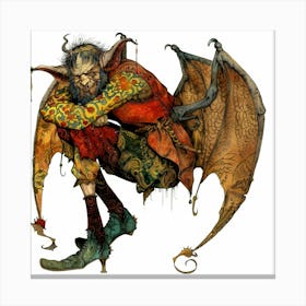 Devil in the Middle Ages - 3 Canvas Print