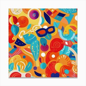 Colorful Abstract Painting 1 Canvas Print